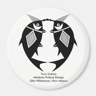Íman Twin Catfish, Design de Mimbres Pottery