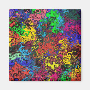 Íman Twirlers Coloridos abstrato / Escritório