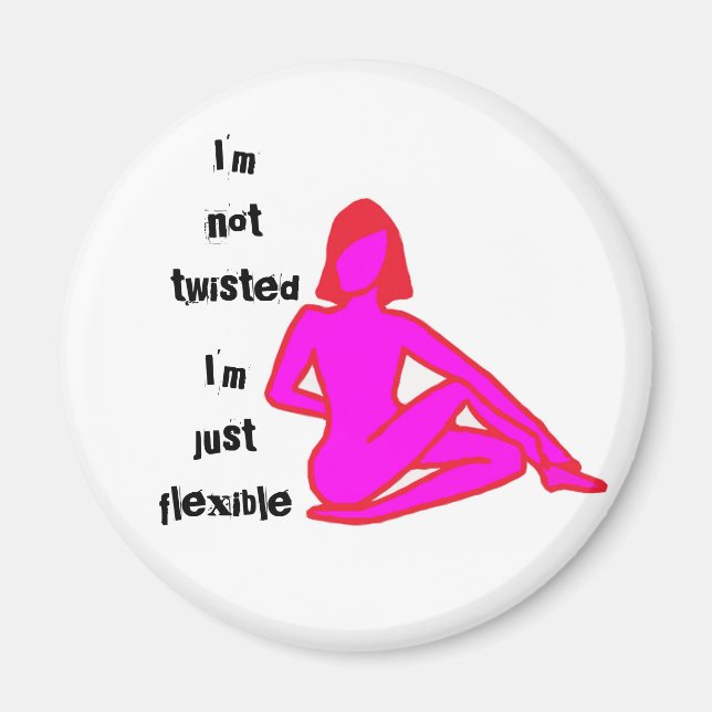 Íman Twisted - Yoga Magnet (Frente)