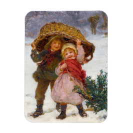 Íman Two children in the snow by Frederick Morgan