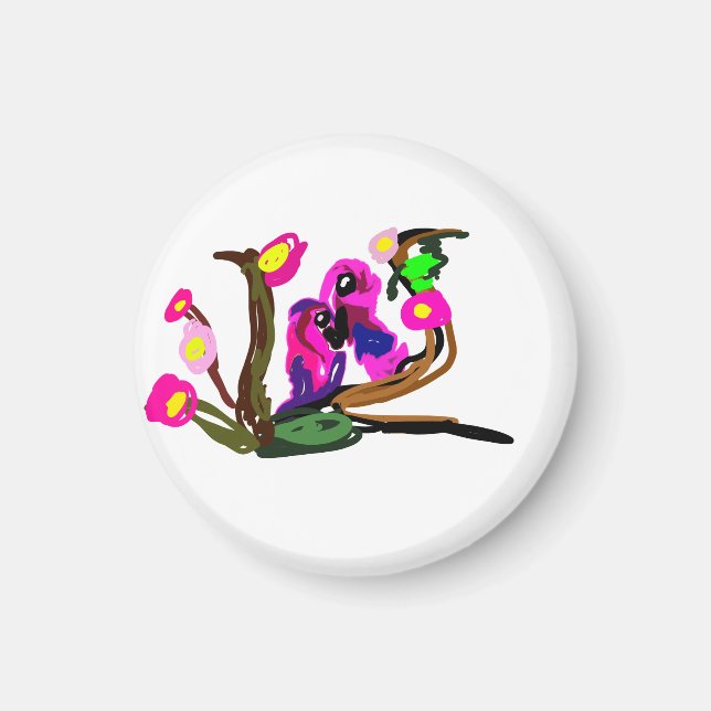 Íman Two parrots live  (Frente)