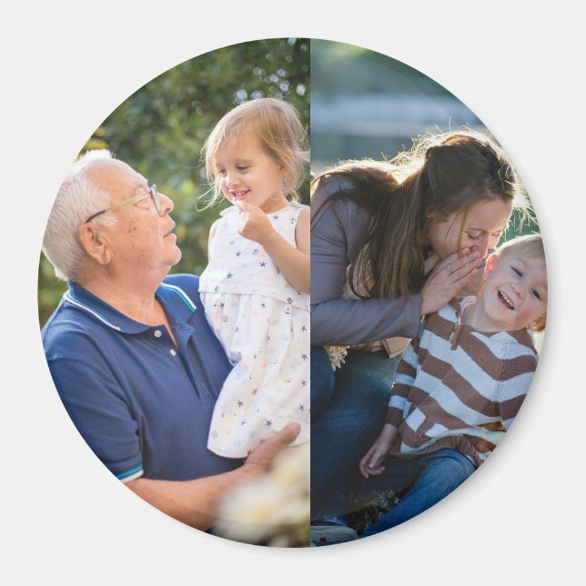 Íman Two Photo Create Your Own Photo  (Frente)