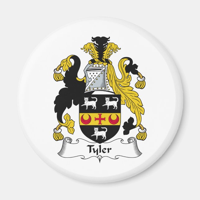 Íman Tyler Family Crest (Frente)