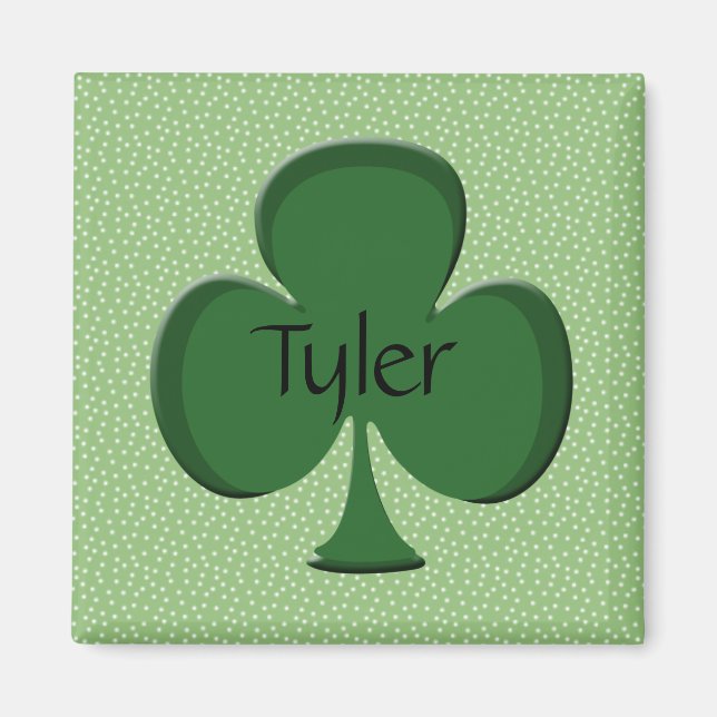Íman Tyler Shamrock Name Magnet (Frente)