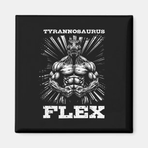 Íman Tyrannosaurus Flex Resistence Gym Funny Bodybuildi