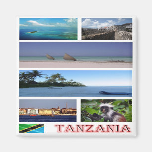 Íman TZ - Tanzânia - Colagem de Mosaico