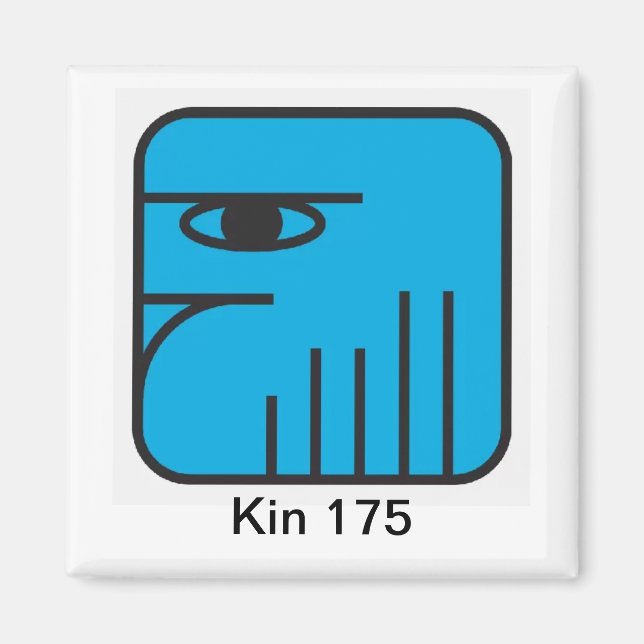 Íman Tzolkin Aguia Azul Kin 175 (Frente)