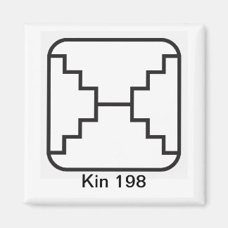 Íman Tzolkin Espelho Branco Kin 198