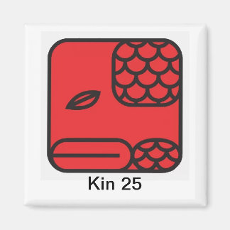 Íman Tzolkin Serpente Vermelha Kin 25