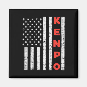 Íman U.A Flag American Kenpo Vintage Patriotic Kempo Ka