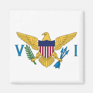 Íman U.S. Ímã da bandeira de Virgin Islands