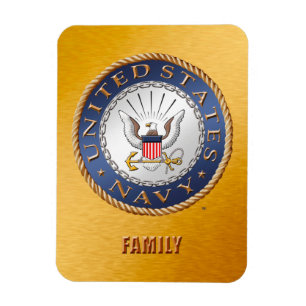 Íman U.S. Ímã flexível da foto da família do marinh