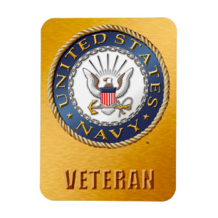 Íman U.S. Ímã flexível da foto do veterano do marinh