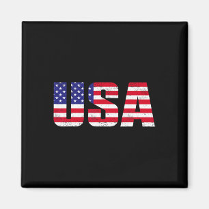 Íman U. Shirt Patriota Americana Flag Men Mulheres Cria