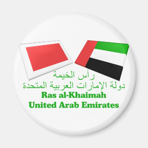 Íman UAE & azulejos da bandeira de Ras Al Khaimah