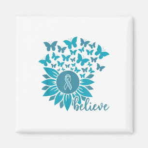 Íman Ual Ault Awarness Month Acredita em Sunflower Teal