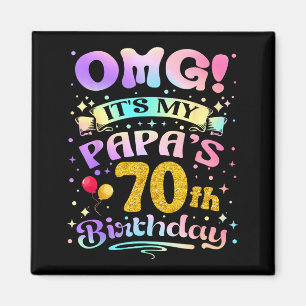 Íman Uau É O 70º Aniversário Do Meu Papai Feliz 70 Anos
