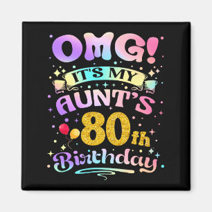 Íman Uau É O 80º Aniversário Da Minha Tia Feliz 80 Anos