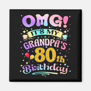 Íman Uau É O 80º Aniversário Do Meu Avô Feliz 80 Anos O