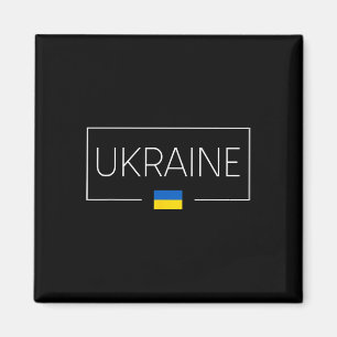 Íman Ucrânia Bandeira Ucraniana Zelensky Tryzub Em Mili