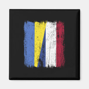 Íman Ucrânia Holanda Meia Bandeira Herança Ucraniana Ho