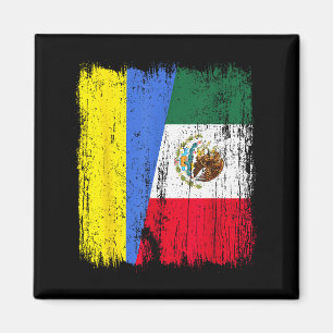 Íman Ucrânia México Meia Bandeira Herança Ucraniana Mex