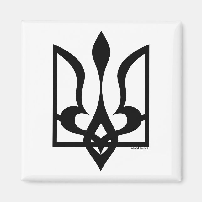 Íman Ucrânia / Tryzub - Magnet (Frente)