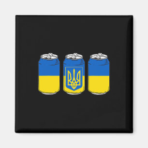 Íman Ucrânia Ukraina Bandeira Pivo Ussr Lata de Cerveja