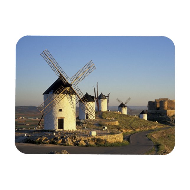 Íman UE, Espanha, La Mancha, Consuegra. Moinhos de vent (Horizontal)