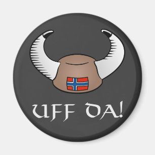 Íman Uff a Dinamarca! Chapéu de Viking