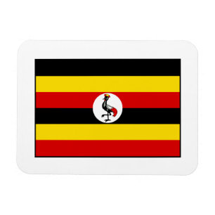 Íman Uganda - bandeira do Ugandan