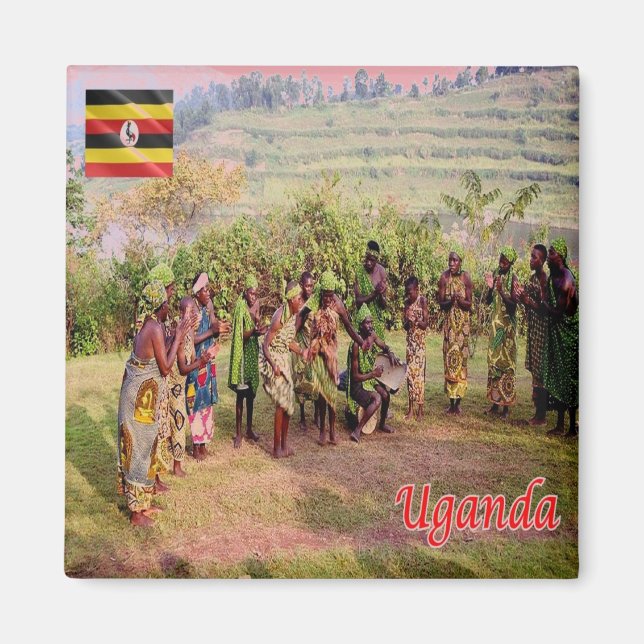Íman UGANDA, Batwa, África, geladeira (Frente)
