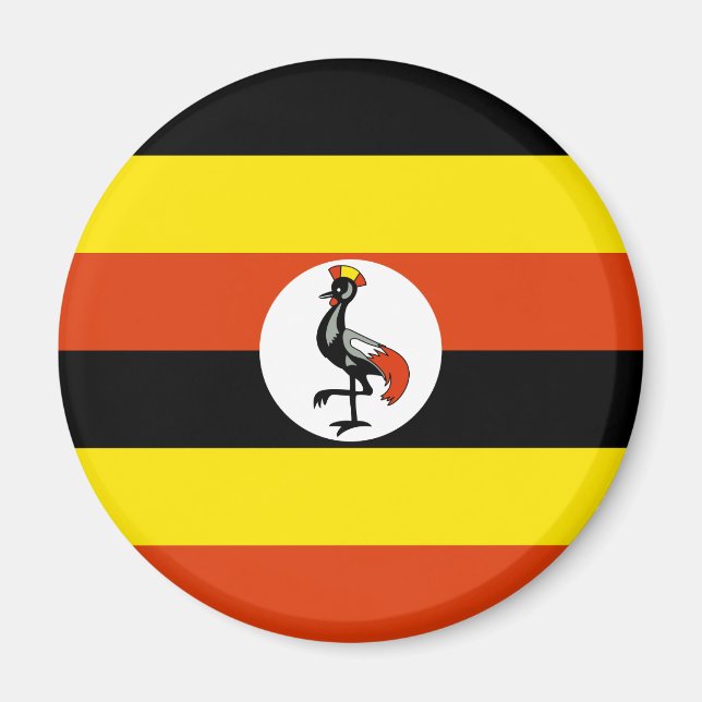 Íman Uganda Flag Magnet (Frente)