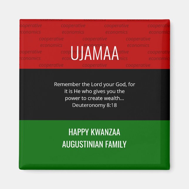 Íman UJAMAA Kwanzaa (Frente)