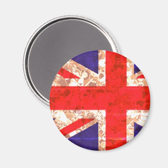 Íman UK Flag Sparkle London Magnet (Front/Back)