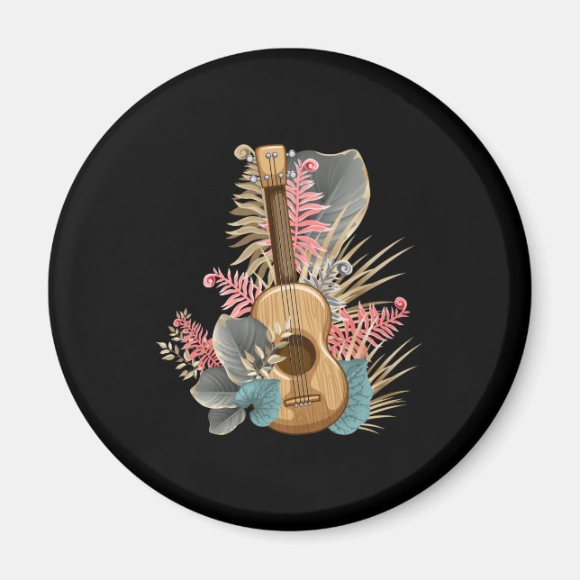 Íman Uke Ukulele Guitar - Guitarrista Músico Ukulele (Frente)