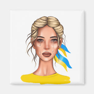 Íman Ukrain Stop War Blond