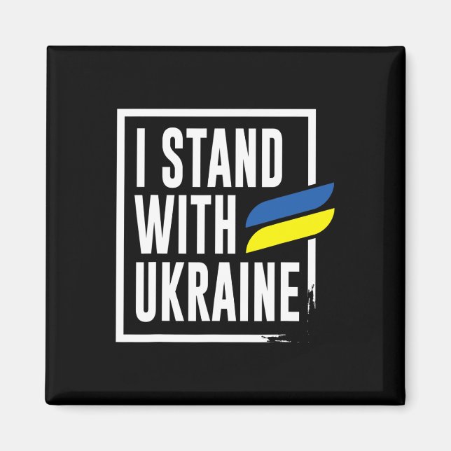 Íman Ukrainian I Stand With Ukraine  (Frente)