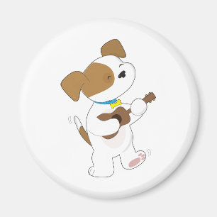 Íman Ukulele bonito do filhote de cachorro