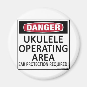 Íman Ukulele da área de funcionamento
