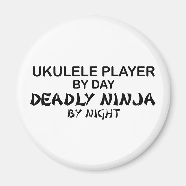 Íman Ukulele Deadly Ninja por Noite (Frente)