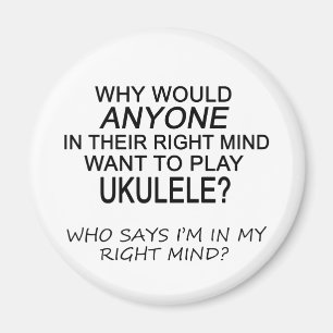 Íman Ukulele direito da mente