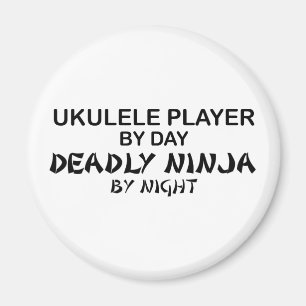 Íman Ukulele Ninja mortal em a noite