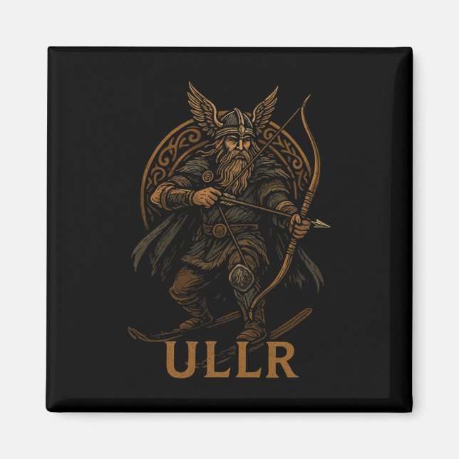 Íman Ullr Deus Nórdico do Arco e Fio (Frente)