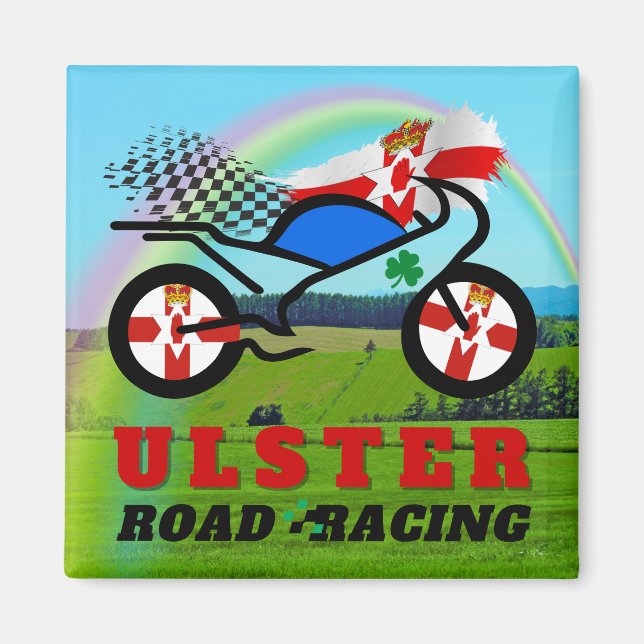 Íman Ulster Motorcycle Racing (Frente)