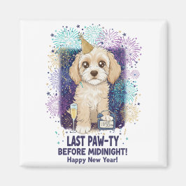 Íman Última Festa das Patas do Cockapoo 2026! Feliz Ano