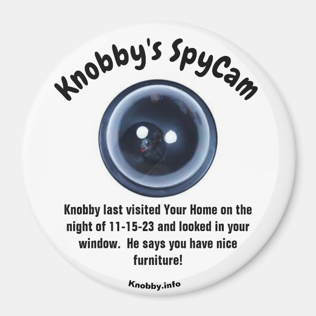 Íman Última visita do Knobby à sua casa (Frente)