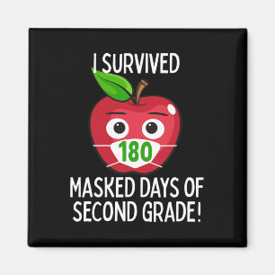 Íman Último Dia Da Escola 180 Dias Mascarados Do Segund