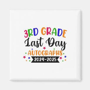 Íman Último Dia Da Escola Ano 2025 Autografo 3º Grau G
