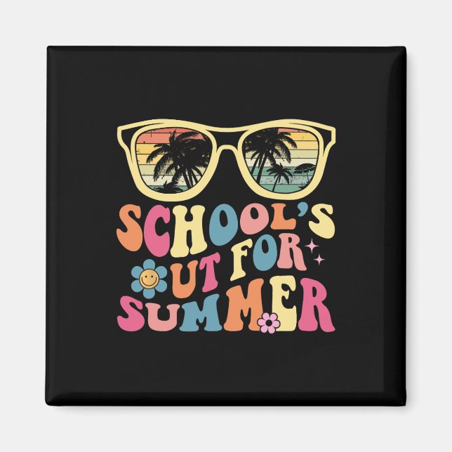 Íman Último Dia da Escola Escola Retro Professora nº 39 (Frente)